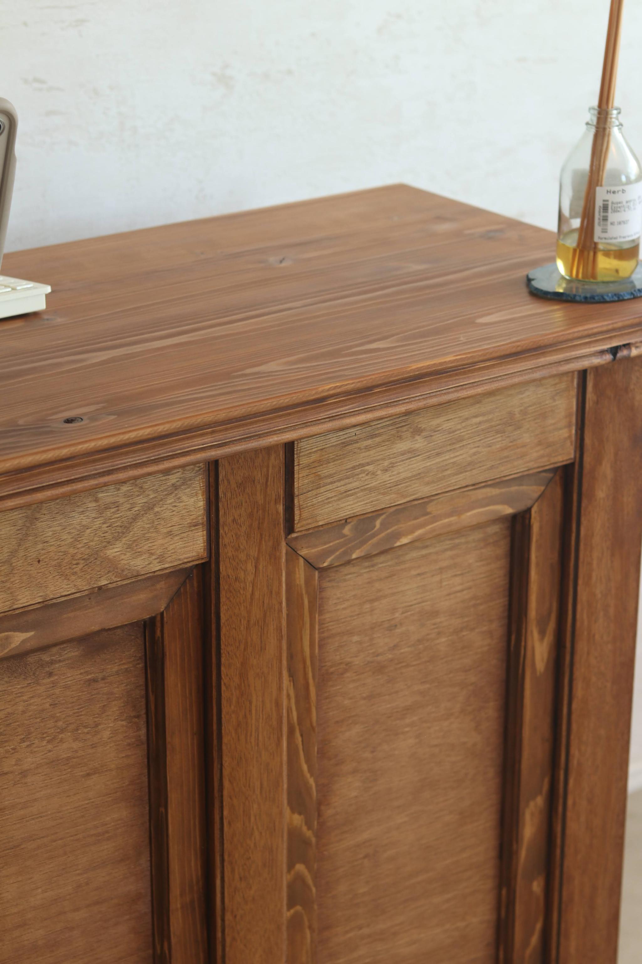 アンティークカウンター レジ台 キャッシャー バーカウンター 受付 サイドテーブル 水槽台 ディスプレイ 店舗什器 | 10枚目